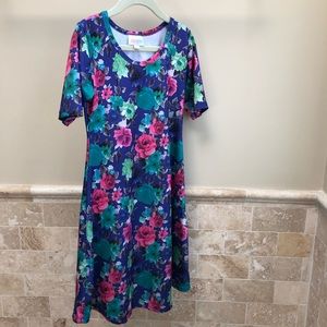 Girls size 8 LuLaRoe floral dress